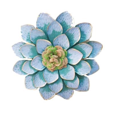 China Modern Antique Metal Flower Wall Art Plaques for Home Decoration for sale