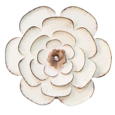 China Modern Antique Wall Art Metal Flower for Home Decoration for sale