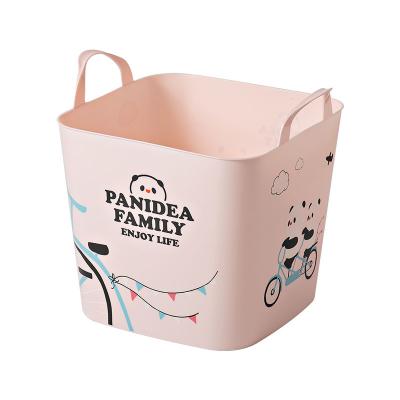 China New Cartoon GREENSIDE Stocked Relaxing Portable Storage Basket Plastic for sale