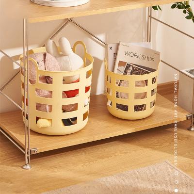 China GREENSIDE Sustainable Portable Hole Sundries Container Japanese Style Plastic Storage Baskets For Home for sale