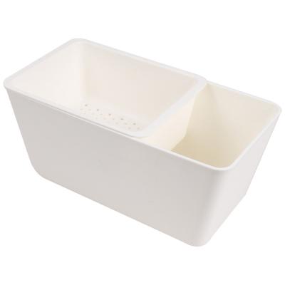 China GREENSIDE Wholesale Square Vegetable and Fruit Food Stocked Drain Storage Boxes and Bins for sale