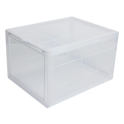 China Cheap Stackable Stocked Customized Transparent Practical Shoe Box For Storage for sale