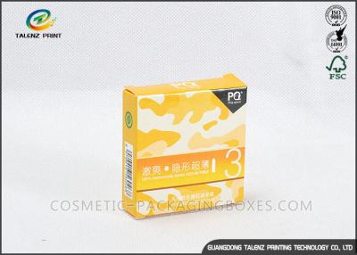 China Square Medicine Packaging Box Logo Printed Small Sized For Condom Storage for sale