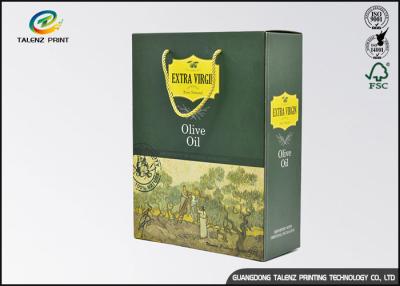 China Customized Olive Oil Paper Box Logo Printed Rectangle Shaped With Long Lifetime for sale