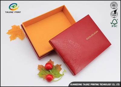 China Handmade Custom Cardboard Boxes With Lids Golden Covering For Chocolate for sale