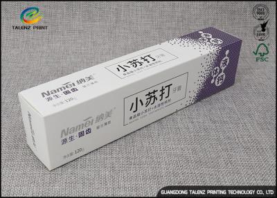 China Custom Inline Cold Foil Stamping Cardboard Packing Boxes For Toothpaste CMYK Color for sale