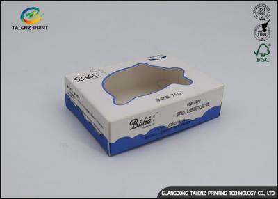 China White Blue Printing Cheap Price Custom Design Eco Friendly Soap Packaging Box for sale