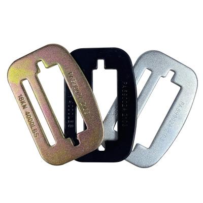 China Customizable Designed Adjustable Fall Protection Metal 18kn Seat Belt Slider Buckle for sale