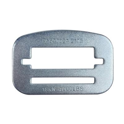 China Customizable Designed Adjustable Fall Protection Metal 18kn Seat Belt Slider Buckle for sale