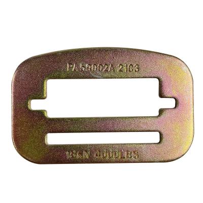 China Customizable Designed Adjustable Fall Protection Metal 18kn Seat Belt Slider Buckle for sale