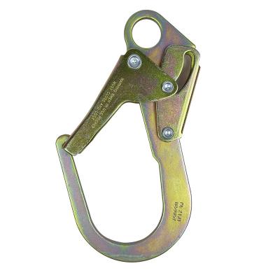 China High Strength Safety 25KN Safety Fall Protection Hook Rope Steel Snap Hook For Building for sale