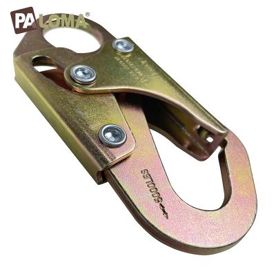 China Custom High Strength 25KN Fall Protection Metal Forged Steel Snap Hook For Lanyard for sale