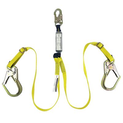 China High Strength Anti Falling Safety Safety Harness Seat Belt With Shock Absorbing Lanyard for sale