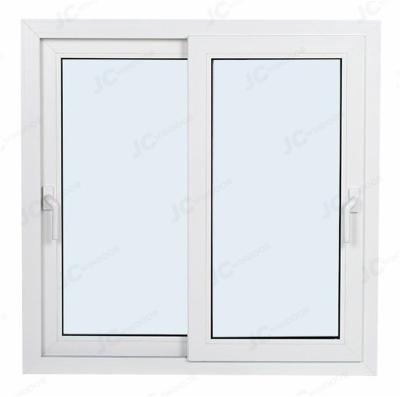 China Screen Conch Brand Upvc Magnetic Sliding Window With Handle Lock for sale