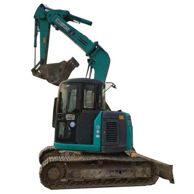 China Building\Agriculture\Construction Japan Used Crawler Excavator Kobelco SK75 , Kobelco Tracked 7ton Small Digger Excavator Low Price SK75SR for sale