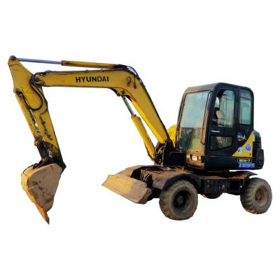 China Building\Agriculture\Construction R60W-7 R60W-9 6 Ton Hyundai 60 Wheel Used 60w-7 Small Mini Hydraulic Excavator 60w 60w-9 For Cheap Sale for sale