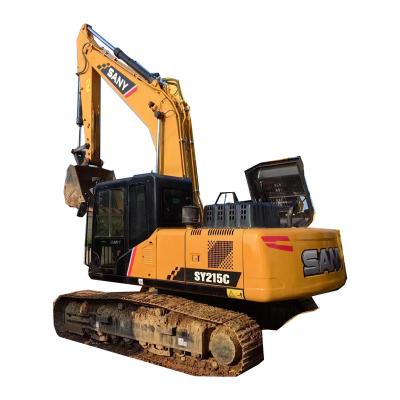 China For Sale Medium Construction Machinery Used Sany215 A Excavator Second Hand Machine 1.2MÂ ³ for sale