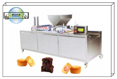 China Máquina semi-automática de processamento de bolo de taça, máquina de enchimento do centro de bolo de taça 220V 350-500kg/H à venda