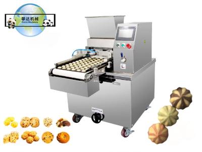 China Cookies-Maschine PLC Siemens angepasste Regenbogen-Schokoladen-Chips-Cookies Drahtgeschnittener Cookie-Depositor-Maschine zu verkaufen