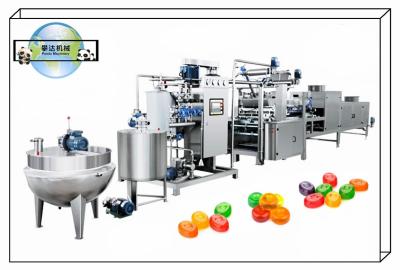 China 150/300/450/600Kg/H Hard Candy Production Line Industriële commerciële snoepproductiemachine Te koop