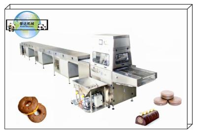 China PD600 Complete Chocolate Enrobing Machine Line Complete Chocolate Coating Processing Line Machinery Equipment 250KG/H for sale