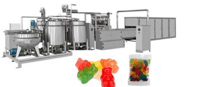 China Grote Gummies-van het de geleisuikergoed van Ce ISO van de suikergoedproductielijn 600kg /h softcandy de verwerkingsmachines gelatim Te koop