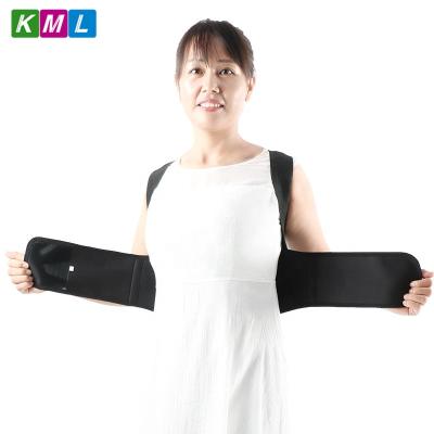 China Durable Neoprene Adjustable Upper Back Posture Corrector And Imported OK Cloth Material Back Support for sale