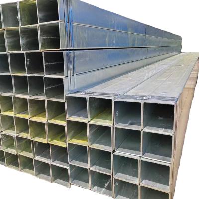 China Liquid Black GI Section Pipe Square Hollow Rectangular Pipe Steel Tube Galvanized ERW Carbon Steel Pipe for sale