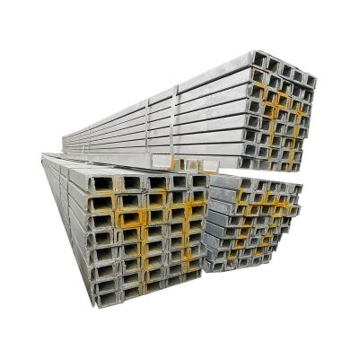 China Galvanized Carbon Steel U Beam Purlin U Channel C Z Support System Q235B Q355B SS400 A36 for sale