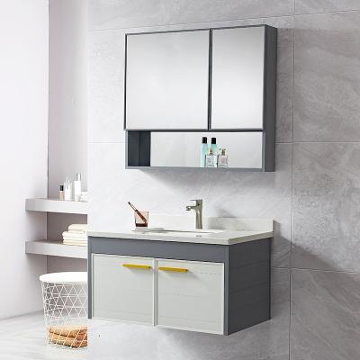 China KAVED Environmentally Friendly Wall Mounted Aluminum Bathroom Cabinet Vanity Cabinet for sale