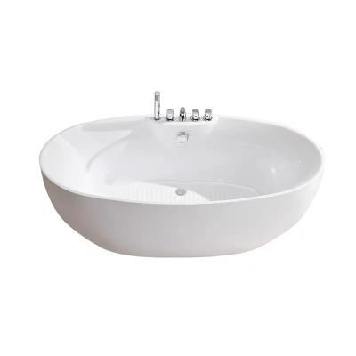 China Wholesale Freestanding High Quality Acrylic Freestanding Bathtub KAVED Oval Shape for sale