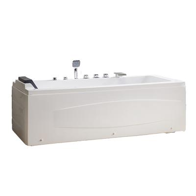 China KAVED New Design Freestanding Indoor Bathtub Acrylic Massage Bathtubs With Pillow And Massage Jets In Bathroom for sale