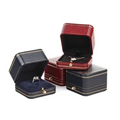 China Newest Luxury Jewelry Pendant Packaging Box Wedding Ring Box Jewelry Boxes With Logo for sale