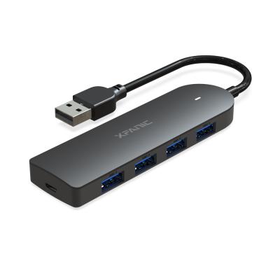 China ABS+PC Mini Usb Hub Splitter 4 Ports USB Hub 2.0 Adapter 3.0 For Laptop PC Computer for sale