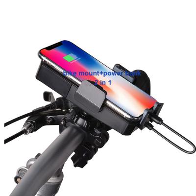 China Adjustable Silicone Bike Cell Holder Rechargeable Mobile For Motorcycle Bike Mount Phone Holder Bicycle Smartphone Bracket Power Bank for sale