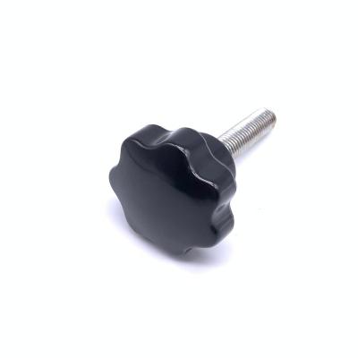 China Black seven-lobe male threaded anti-corrosion main fixing knob for sale