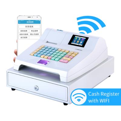 China Hysoon Cash Register with Credit Card Terminal POS System Barcode Slot Tax 8 Scanner for sale