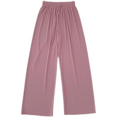 China 2022 Summer Fashion High Waist Spring Plain Color Breathable Casual Pants For Women for sale