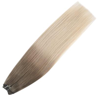 China Silky Straight Wave Full Shine 50% Off Bundle Balayage Hair Color #8/60/18 Hair Weave Extensions for sale