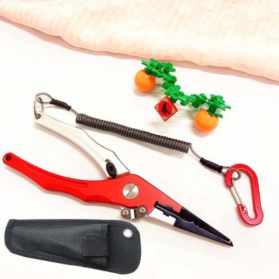 China Quality Fish Tackle Tool Camping Multifunctional Fishing Line Cutter Hook Remover Aluminum Alloy Fishing Pliers for sale