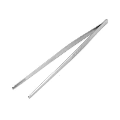 China Minimalist Kitchen Accessories Long Handle Stainless Steel BBQ BBQ Toast Tongs Cooking Pincette Tweezers for sale