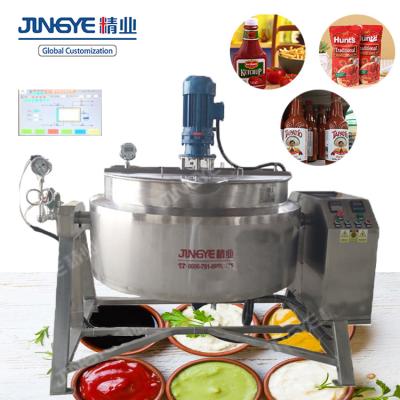 China Industrial Vegetable Processing Plant Tomato Sauce Concentrate Jam Ketchup Processing Machine Sauce Production Line Making Machine en venta