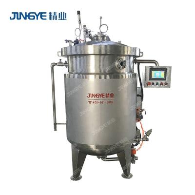 China Vegetable Processing Plant 300L Bean Stew Pot Jam Stock Pressure Kettle Pot Stock Pressure Canner zu verkaufen