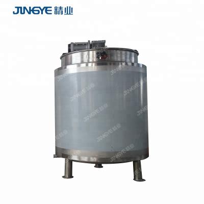 China Food Grade Tank Stainless Steel Heat Cool Jacket Liquid Mixing Blending Tank Te koop