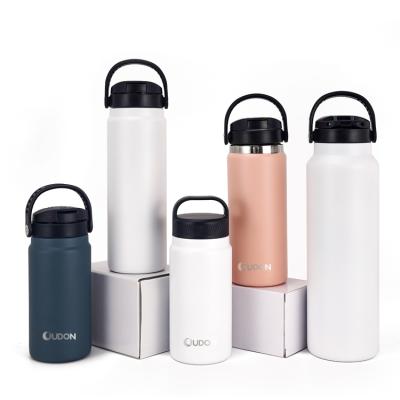 China Business Stainless Steel Sports Insulated Flask Shaker Thermos Travel Large Capacity Drinking Water Bottle for sale