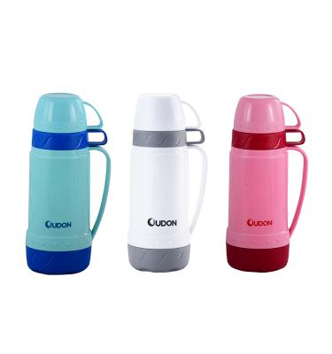 China Customized Viable Double Wall Liner Thermos Vacuum Flasks Glass Water Bottle for sale