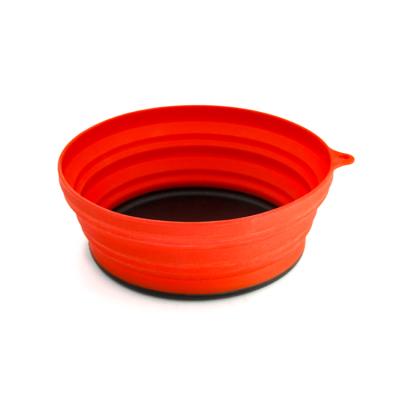 China Travel Silicone Pet Food Water Bowl Viable Collapsible Portable Food Grade Silicone for sale