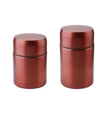 China 304 Vacuum Thermos Food Flask Double Wall Stainless Steel Insulated Lunch Box Business Low MOQ for sale