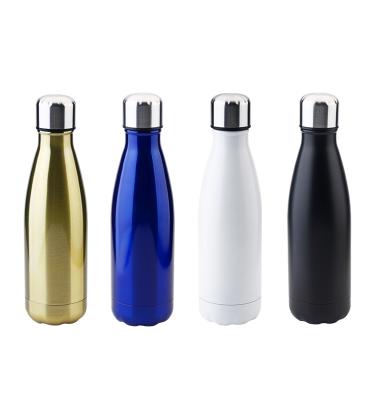 China Business 350ml 500ml Double Wall Stainless Steel Cola Shape Vacuum Sports Eco-friendly Insulated Water Bottle for sale