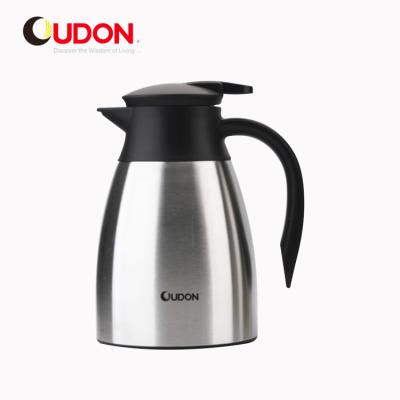 China Sustainable Vacuum Jug Flask 1l Stainless Steel Double Wall Vacuum Coffee Pot for sale